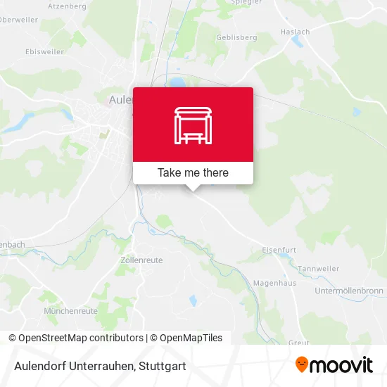 Карта Aulendorf Unterrauhen