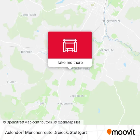 Карта Aulendorf Münchenreute Dreieck