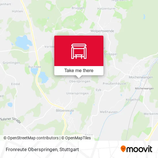Карта Fronreute Oberspringen