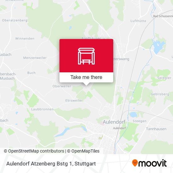 Aulendorf  Atzenberg Bstg 1 map