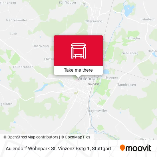 Карта Aulendorf Wohnpark St. Vinzenz Bstg 1