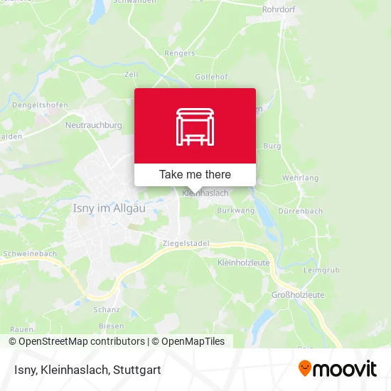 Карта Isny, Kleinhaslach