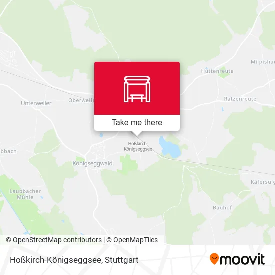 Карта Hoßkirch-Königseggsee