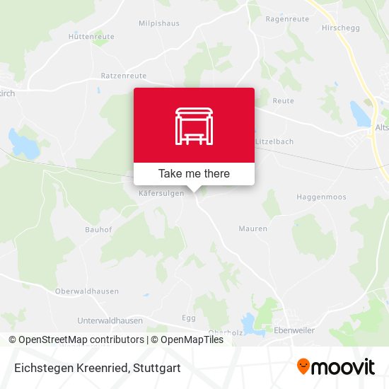 Eichstegen Kreenried map