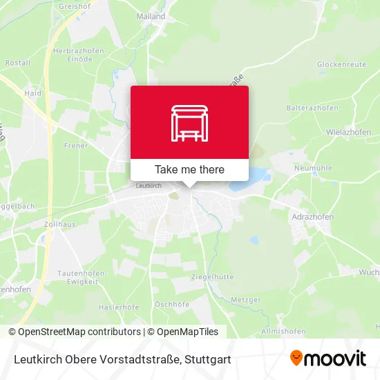 Карта Leutkirch Obere Vorstadtstraße