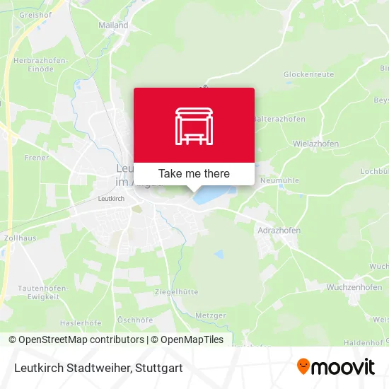 Карта Leutkirch Stadtweiher