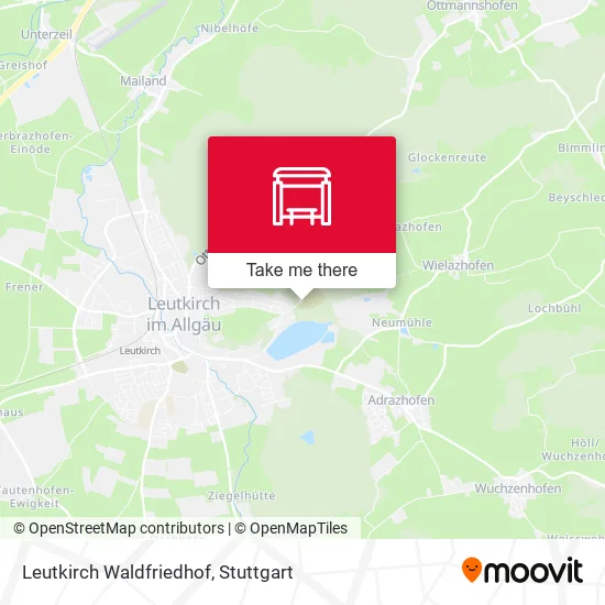 Leutkirch Waldfriedhof map