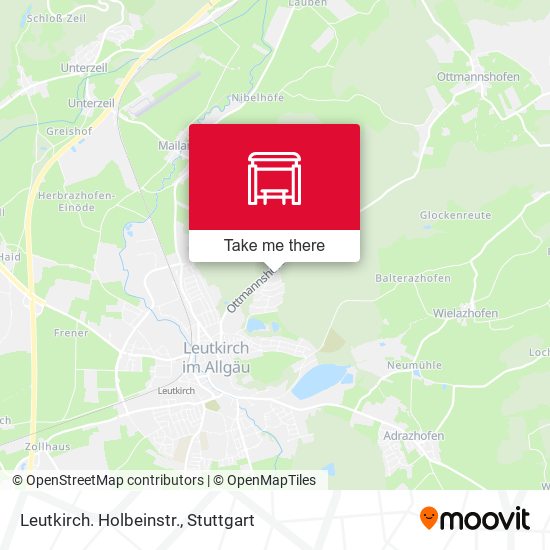 Карта Leutkirch. Holbeinstr.