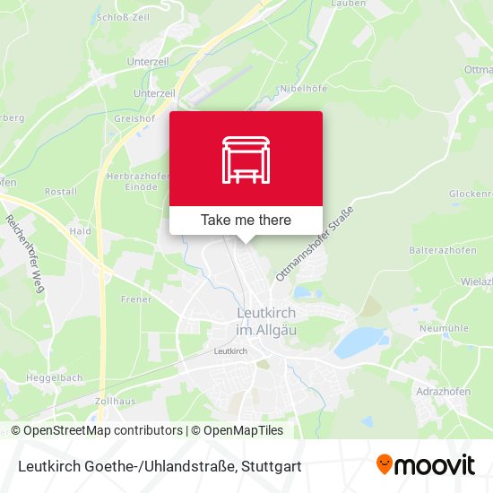 Leutkirch Goethe-/Uhlandstraße map