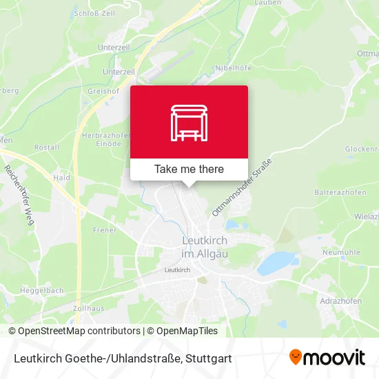 Карта Leutkirch Goethe-/Uhlandstraße