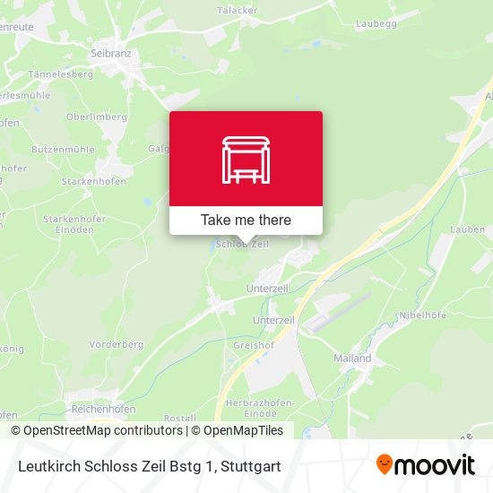 Leutkirch Schloss Zeil Bstg 1 map