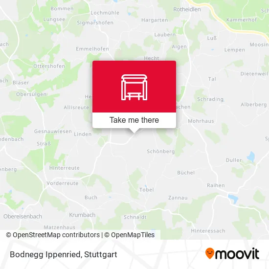Карта Bodnegg Ippenried