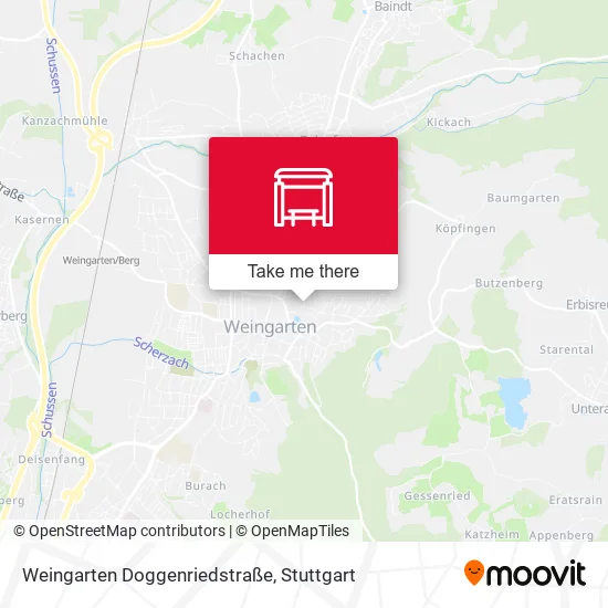Карта Weingarten Doggenriedstraße