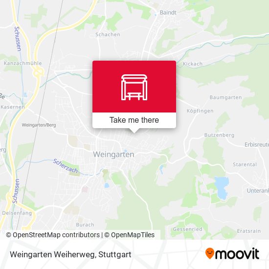 Карта Weingarten Weiherweg