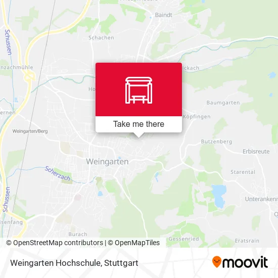 Карта Weingarten Hochschule
