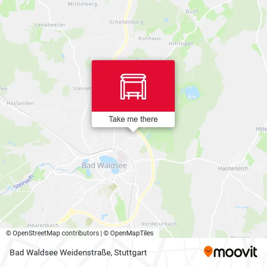 Карта Bad Waldsee Weidenstraße