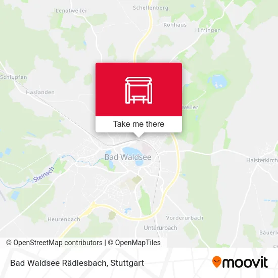 Карта Bad Waldsee Rädlesbach