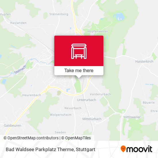 Карта Bad Waldsee Parkplatz Therme