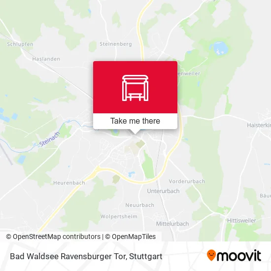 Карта Bad Waldsee Ravensburger Tor