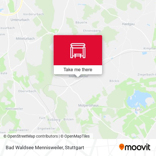 Карта Bad Waldsee Mennisweiler
