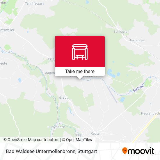 Карта Bad Waldsee Untermöllenbronn