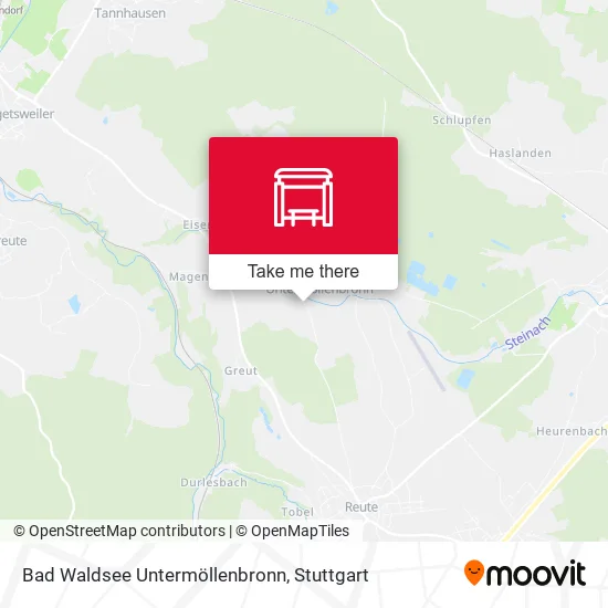 Карта Bad Waldsee Untermöllenbronn