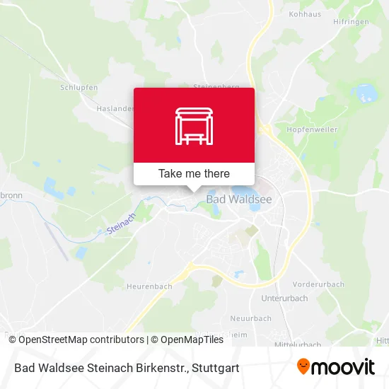 Карта Bad Waldsee Steinach Birkenstr.