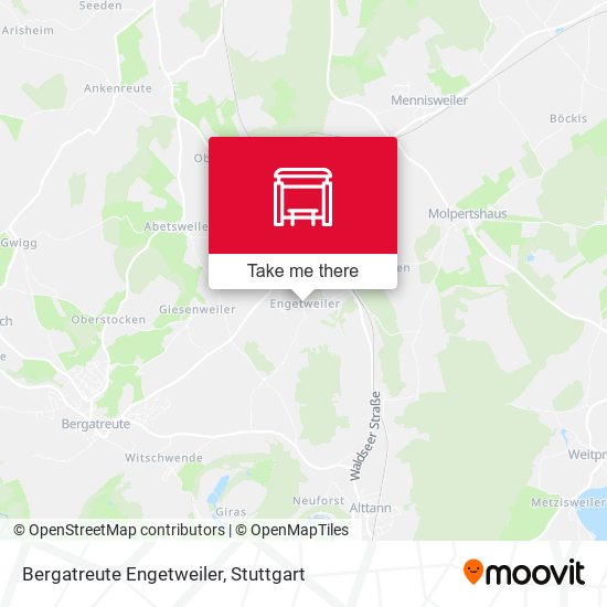 Bergatreute Engetweiler map