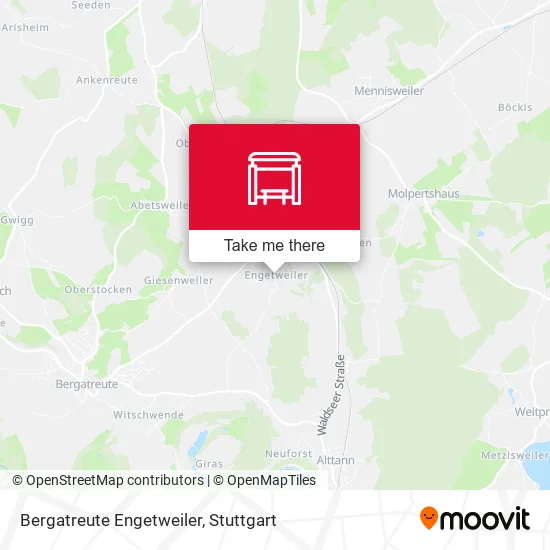 Карта Bergatreute Engetweiler