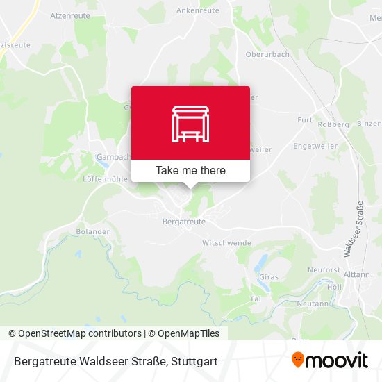 Карта Bergatreute Waldseer Straße