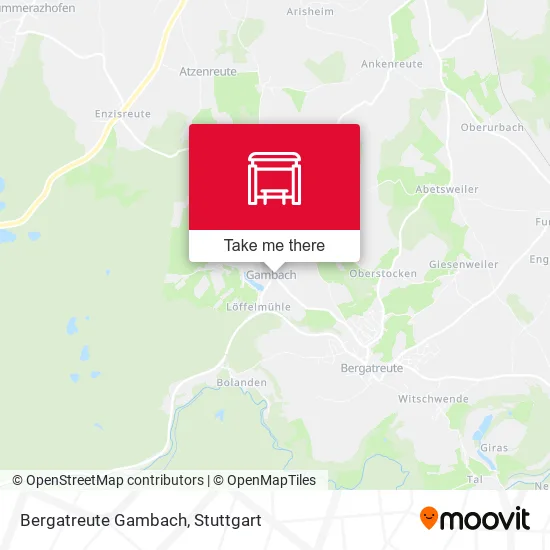 Карта Bergatreute Gambach