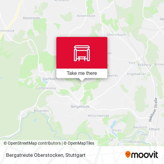 Bergatreute Oberstocken map
