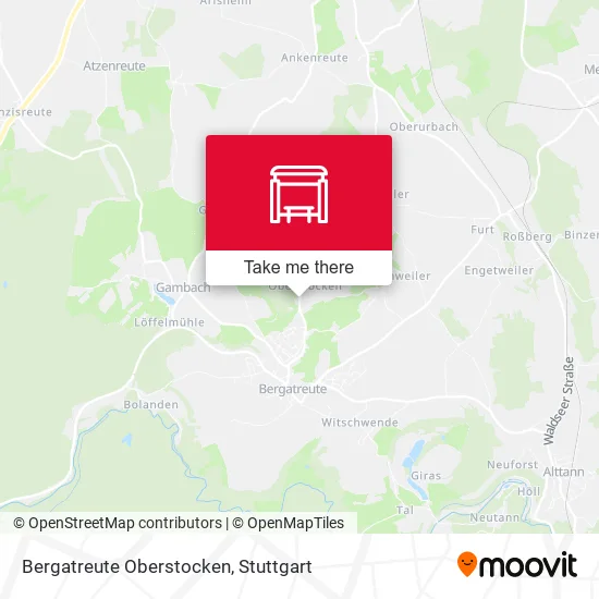 Карта Bergatreute Oberstocken