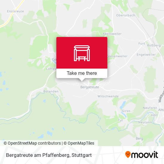 Карта Bergatreute am Pfaffenberg