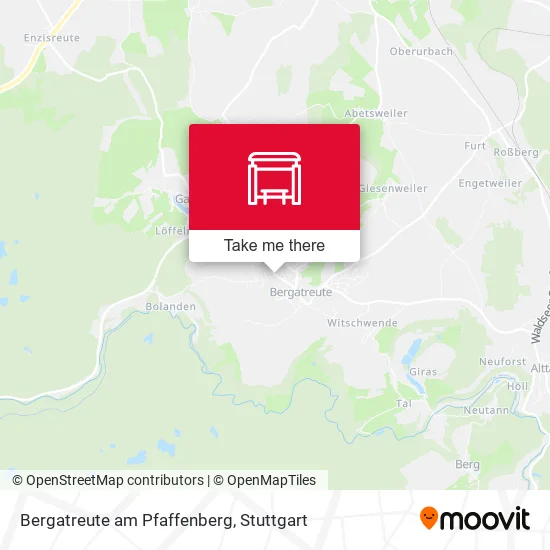 Карта Bergatreute am Pfaffenberg
