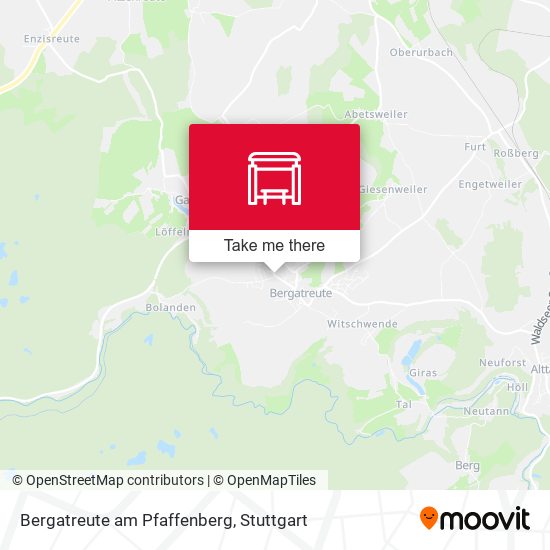 Bergatreute am Pfaffenberg map