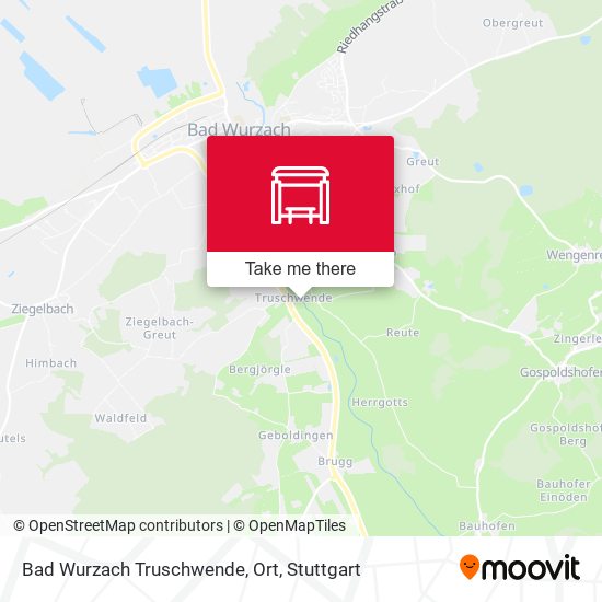 Bad Wurzach Truschwende, Ort map