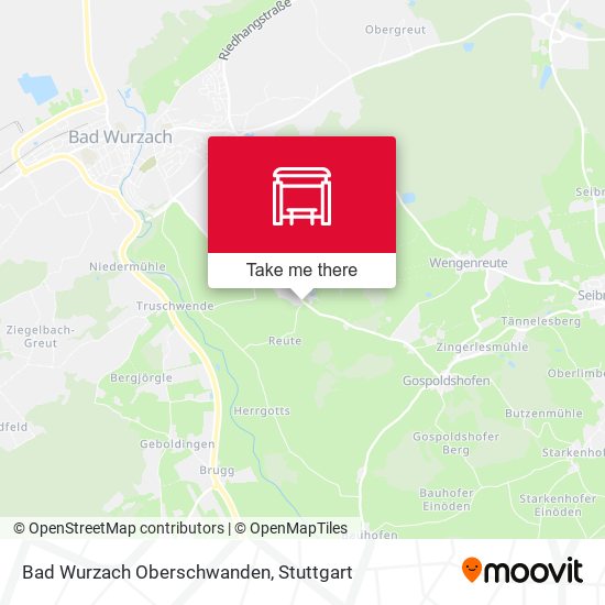 Bad Wurzach Oberschwanden map