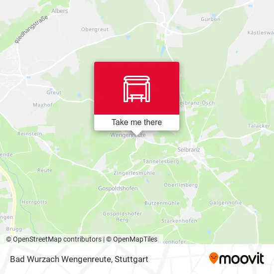 Карта Bad Wurzach Wengenreute
