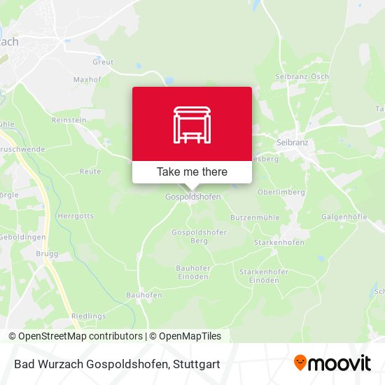 Bad Wurzach Gospoldshofen map
