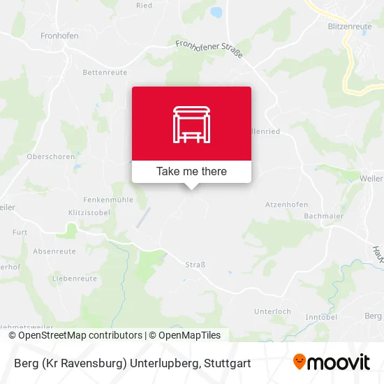 Berg (Kr Ravensburg) Unterlupberg map