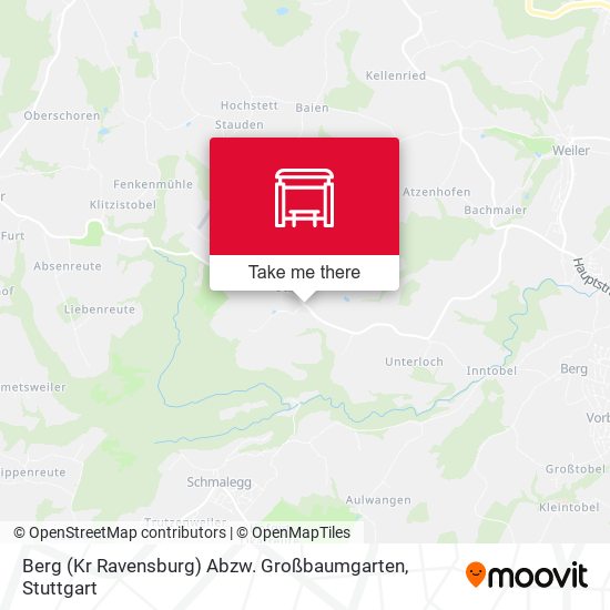 Berg (Kr Ravensburg) Abzw. Großbaumgarten map