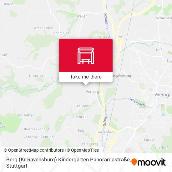 Berg (Kr Ravensburg) Kindergarten Panoramastraße map