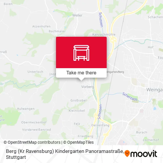 Карта Berg (Kr Ravensburg) Kindergarten Panoramastraße