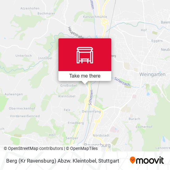Berg (Kr Ravensburg) Abzw. Kleintobel map