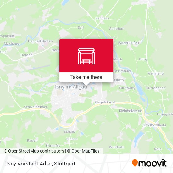 Isny Vorstadt Adler map