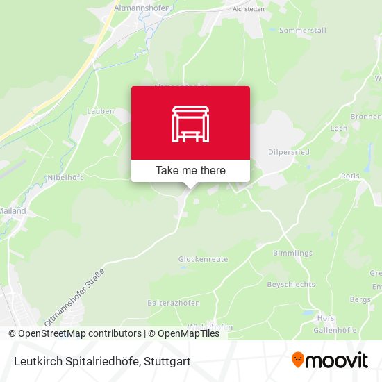 Карта Leutkirch Spitalriedhöfe