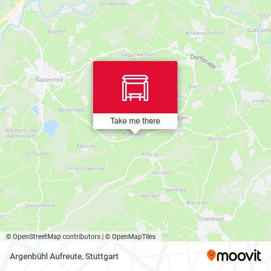 Argenbühl Aufreute map