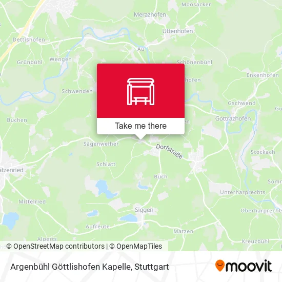 Карта Argenbühl Göttlishofen Kapelle