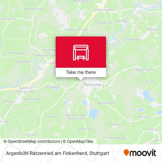 Карта Argenbühl Ratzenried am Finkenherd